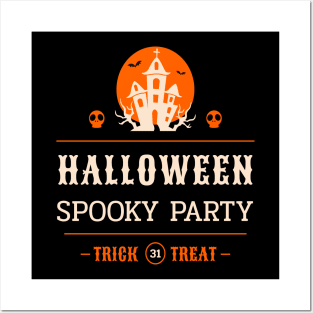 Halloween Spooky Party Trick Or Treat Posters and Art